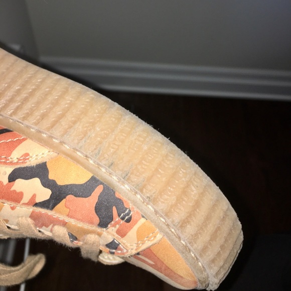 Rihanna Puma Orange Camo Creepers - Picture 6 of 9